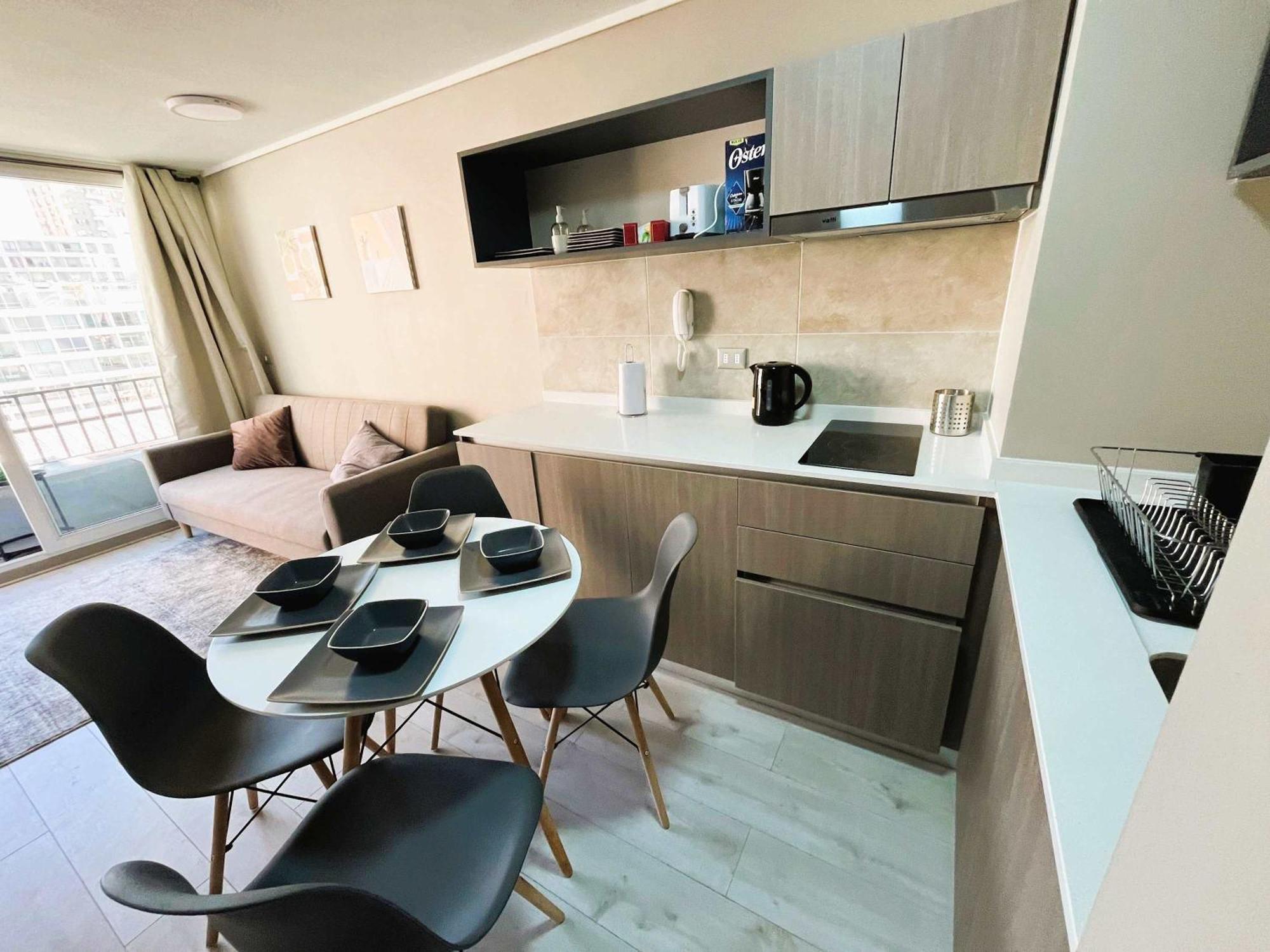 Hom I 1d1b 2pax A Estrenar Calle Carmen, Cm806 Apartamento Santiago